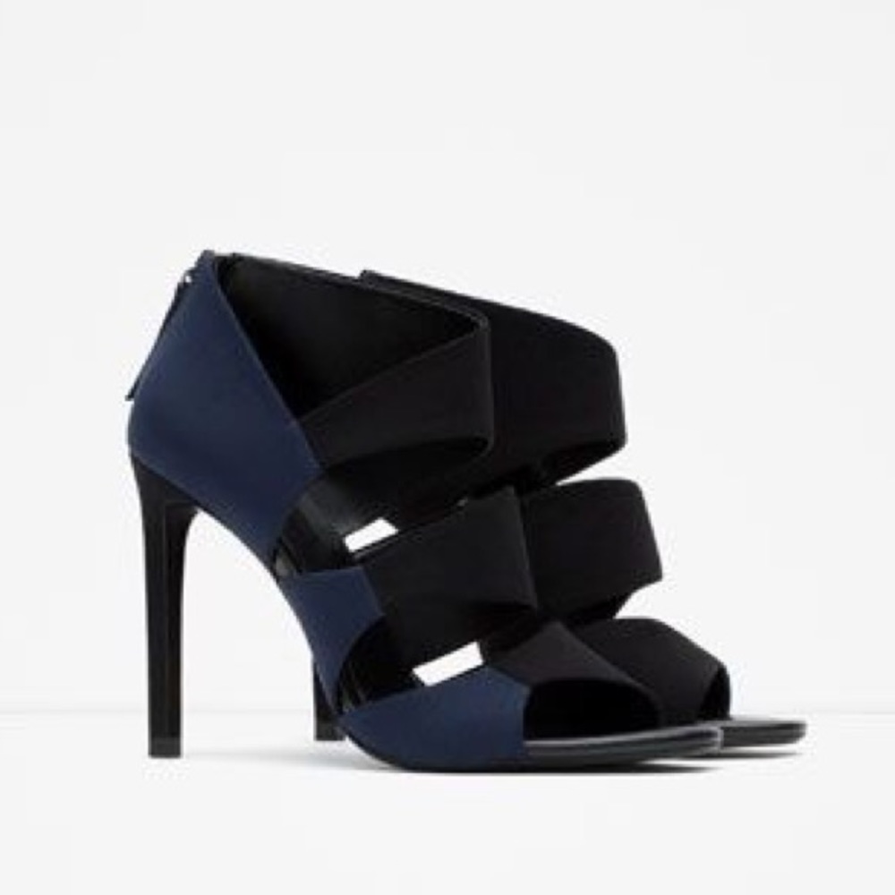 NIB Zara Bicolor Heels - 7.5